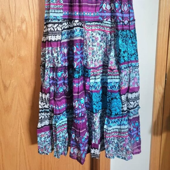 NWT Boho colorful flowy skirt/dress - Picture 3 of 5